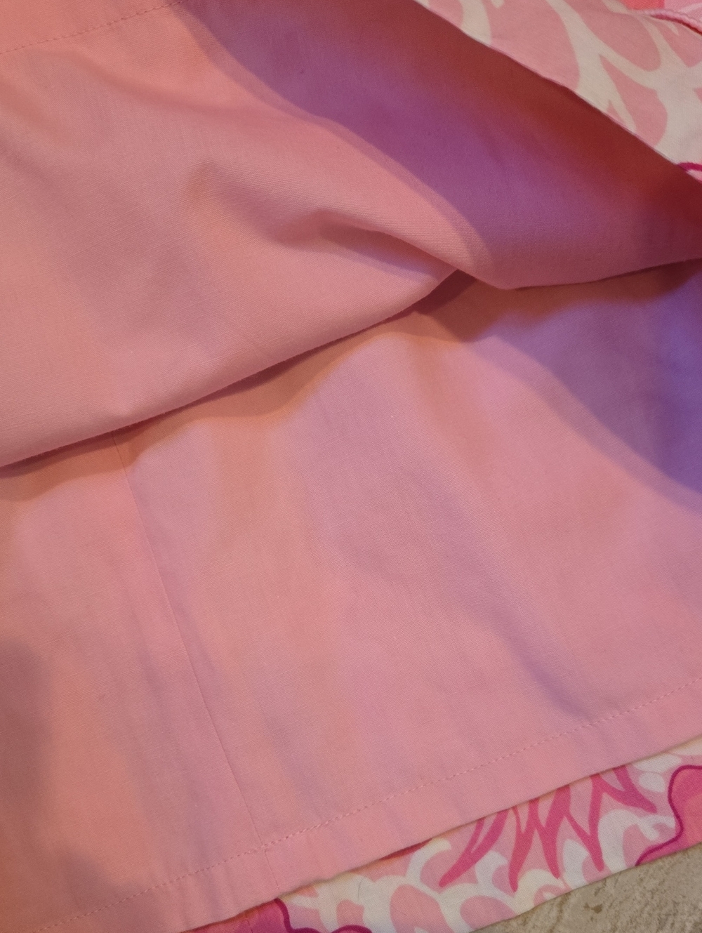 Lilly Pulitzer Vintage Pink Floral Design Print Skirt - Picture 5 of 7